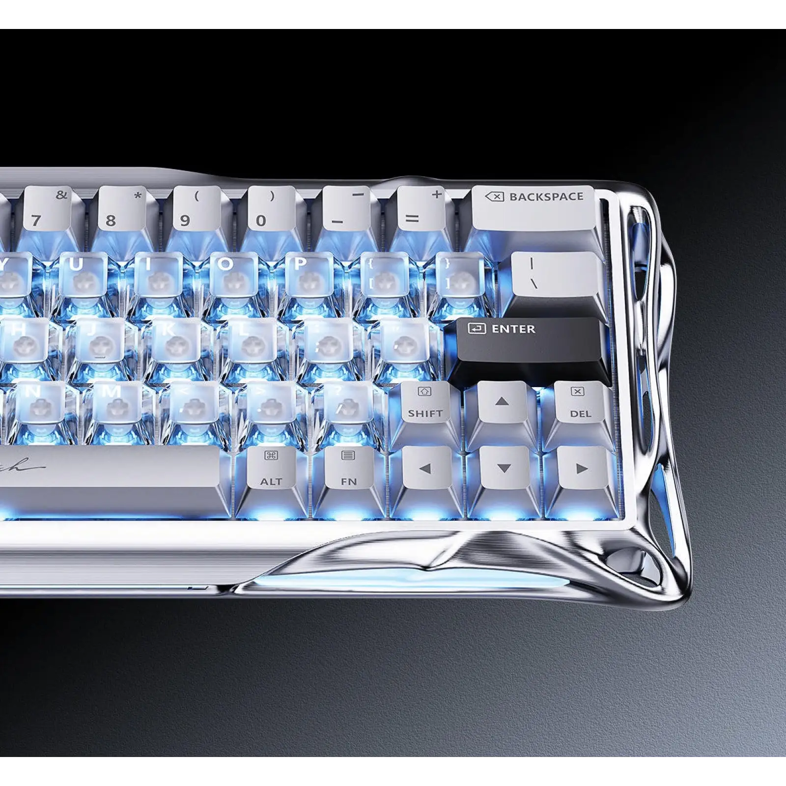 Клавіатура GravaStar Mercury V60 Pro Chrome Silver (GSV60PRO_XTAL_SLV) UA