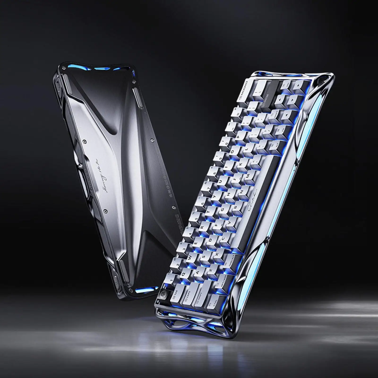 Клавіатура GravaStar Mercury V60 Pro Chrome Silver (GSV60PRO_XTAL_SLV) UA