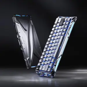 Клавіатура GravaStar Mercury V60 Pro Chrome Silver (GSV60PRO_XTAL_SLV) UA