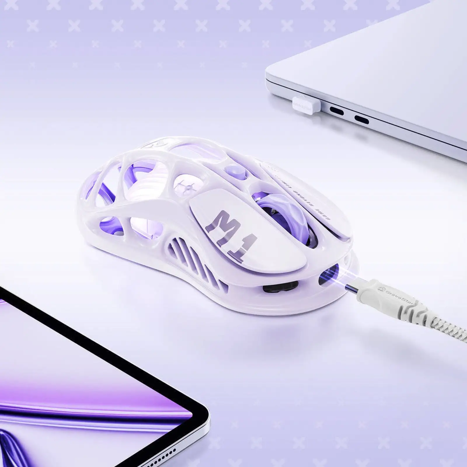 Миша GravaStar Mercury M1 Pro Lavender Purple (GRAVASTARM1PRO_PL) UA