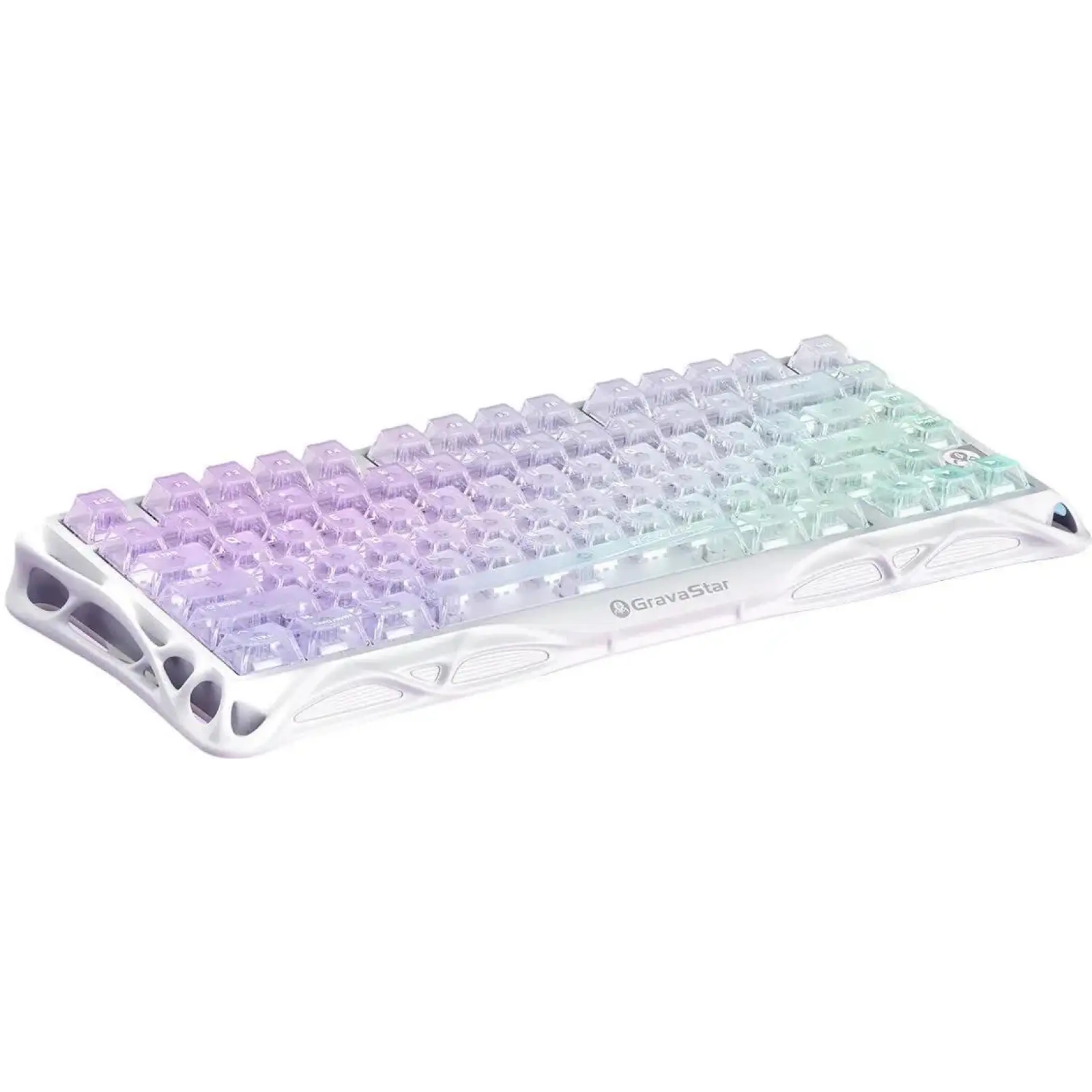 Клавіатура GravaStar Mercury K1 Lite GravaStar x BSUN Grey RGB Crystal Aurora (GSK1LITE_XTAL_AUROA) UA