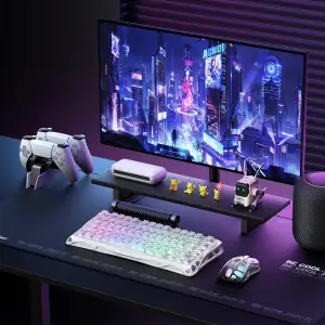 Клавіатура GravaStar Mercury K1 Lite GravaStar x BSUN Grey RGB Crystal Aurora (GSK1LITE_XTAL_AUROA) UA