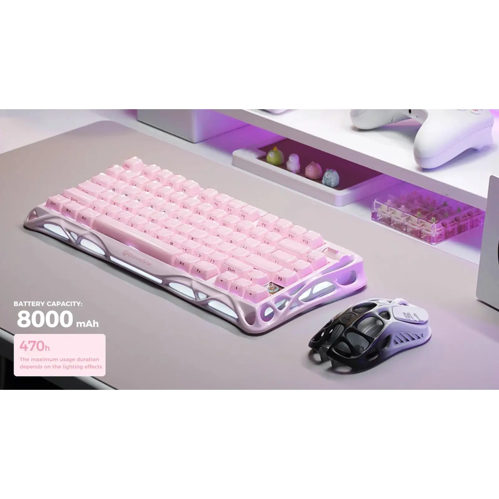 Клавиатура GravaStar Mercury K1 Sakura Pink (GS_K1_P_PNK) UA