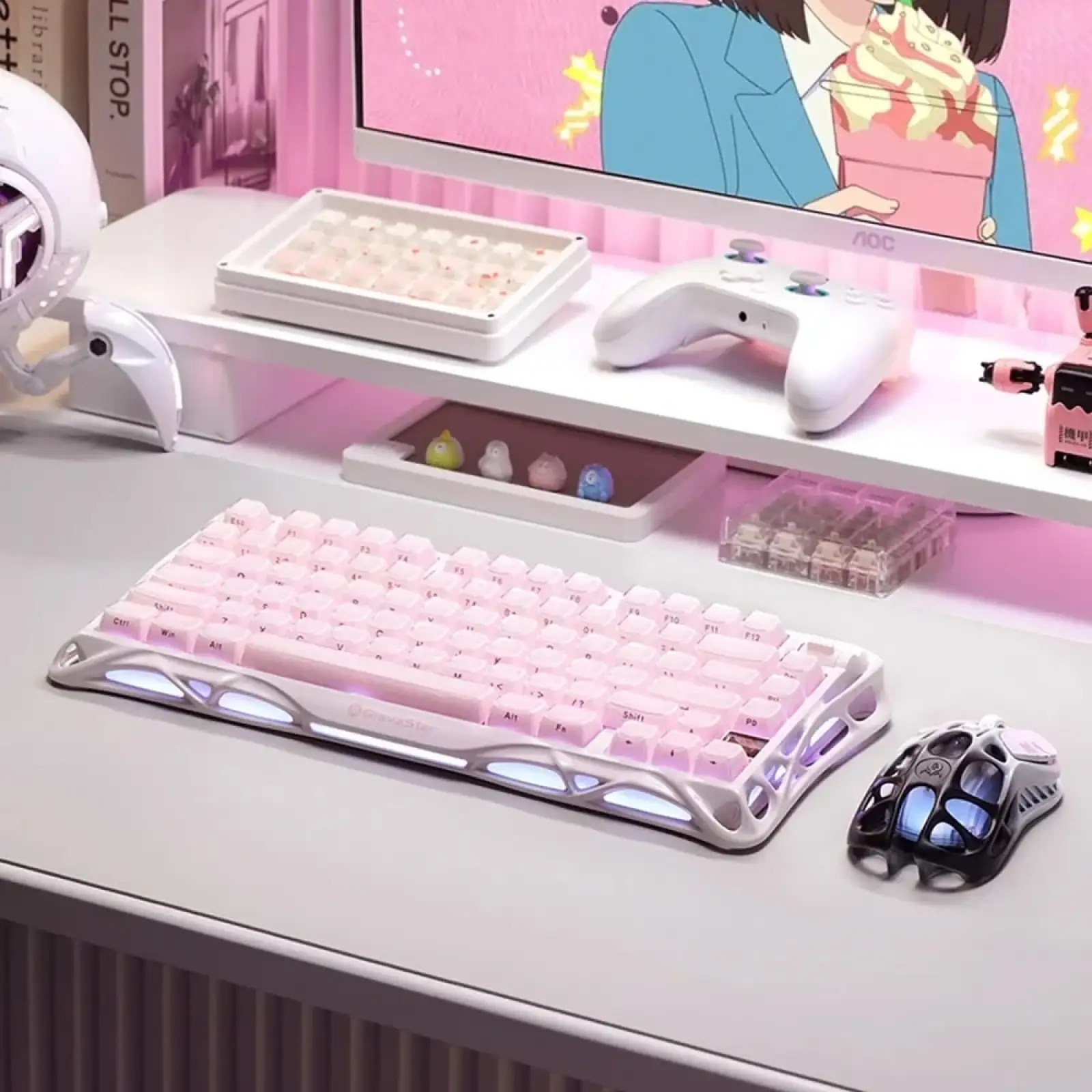 Клавиатура GravaStar Mercury K1 Sakura Pink (GS_K1_P_PNK) UA