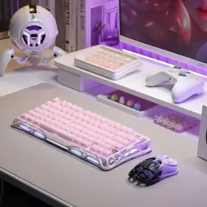 Клавіатура GravaStar Mercury K1 GravaStar x Kailh Cheery Pink Sakura Pink (GSK1_P_PNK) UA