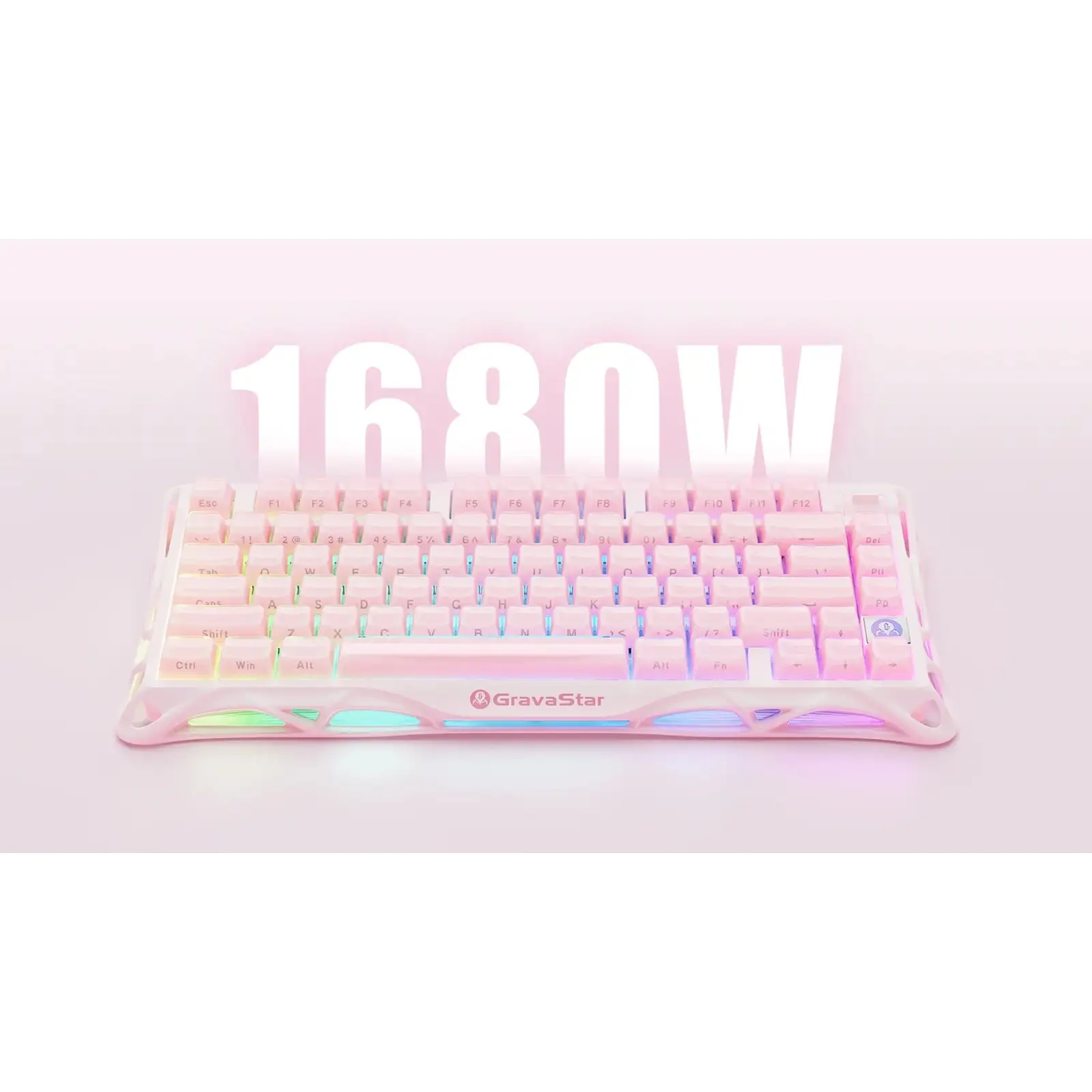 Клавіатура GravaStar Mercury K1 GravaStar x Kailh Cheery Pink Sakura Pink (GSK1_P_PNK) UA