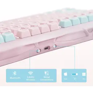 Клавиатура GravaStar Mercury K1 Lite 8 Lumen Rose (GSK1LITE_PM_PNK) UA