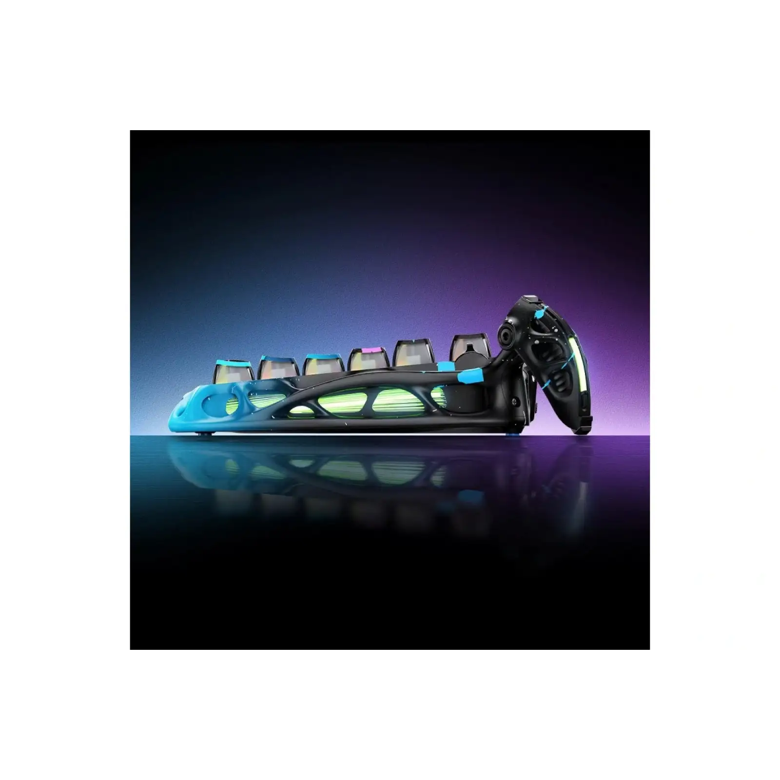 Клавиатура GravaStar Mercury V75 Pro Magnetic Jade Gaming Neon Graffiti (GSV75PRO_U_CG_BLK) UA