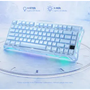 Клавіатура GravaStar Mercury K1 GravaStar x Kailh Cheery Pink Ice Blue (GSK1_BLU) UA