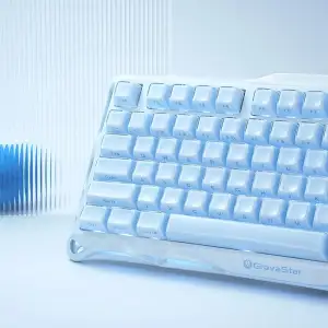 Клавіатура GravaStar Mercury K1 GravaStar x Kailh Cheery Pink Ice Blue (GSK1_BLU) UA