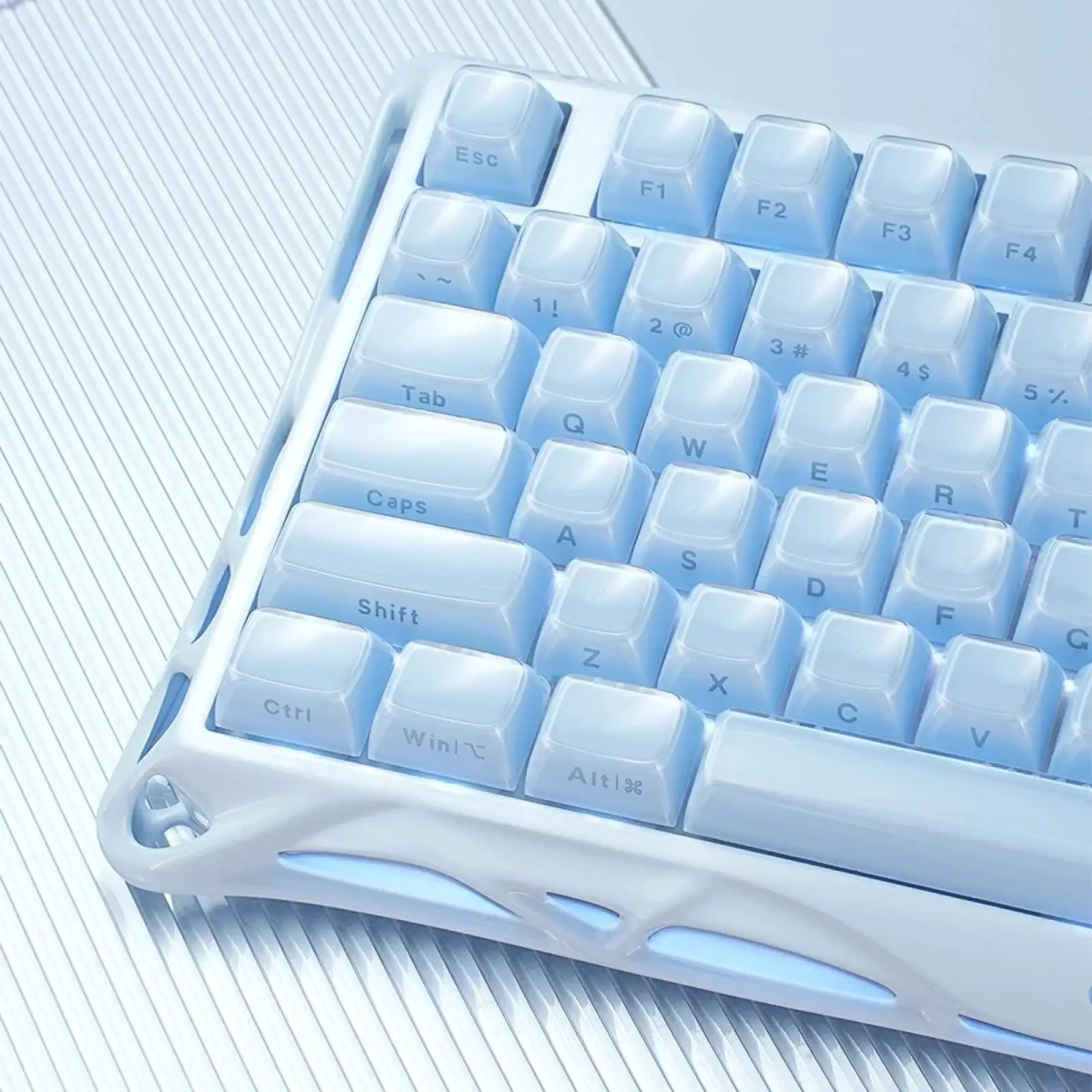 Клавіатура GravaStar Mercury K1 GravaStar x Kailh Cheery Pink Ice Blue (GSK1_BLU) UA