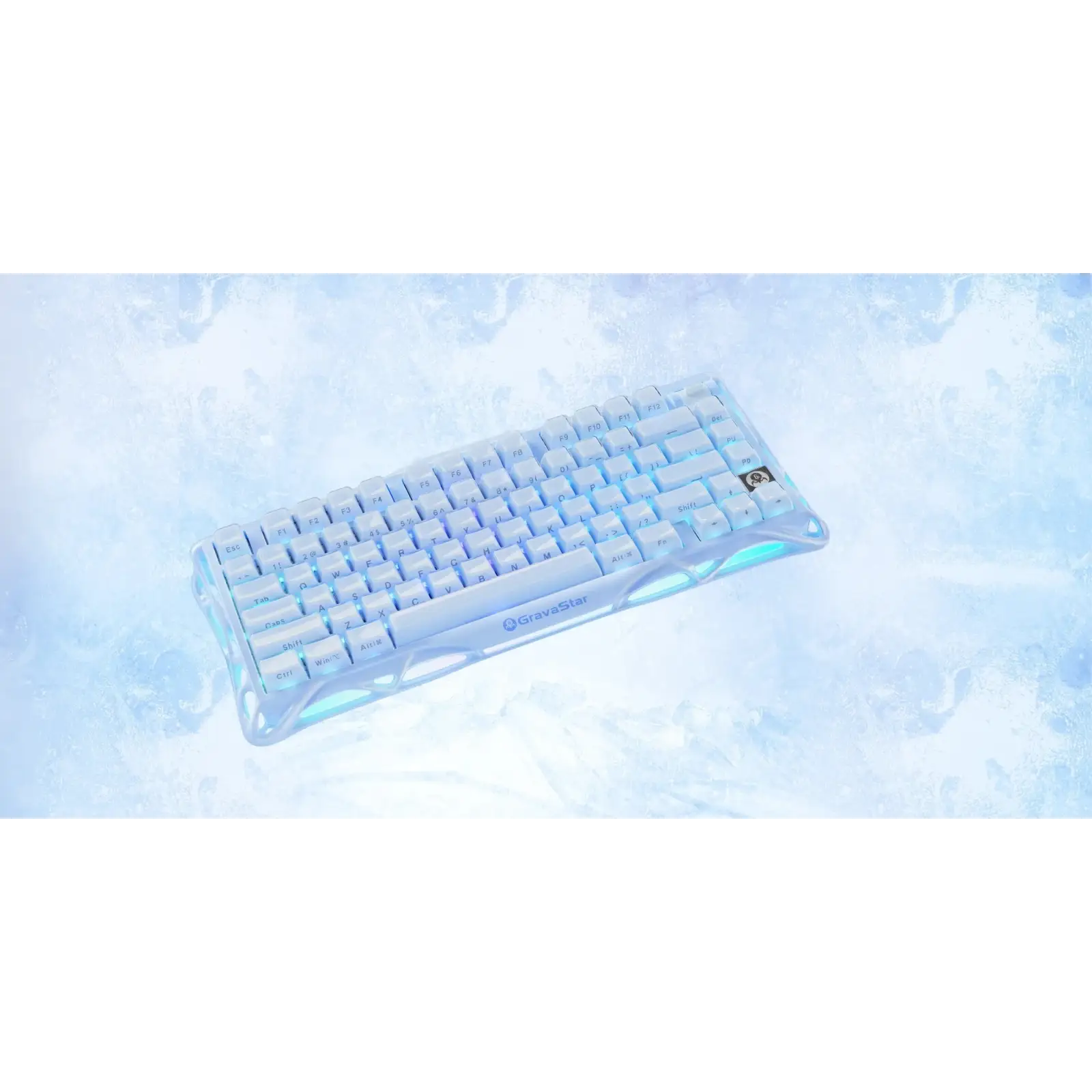 Клавіатура GravaStar Mercury K1 GravaStar x Kailh Cheery Pink Ice Blue (GSK1_BLU) UA