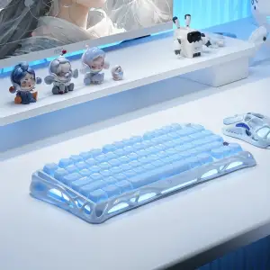 Клавіатура GravaStar Mercury K1 GravaStar x Kailh Cheery Pink Ice Blue (GSK1_BLU) UA