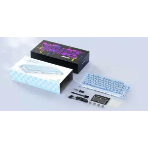 Клавіатура GravaStar Mercury K1 GravaStar x Kailh Cheery Pink Ice Blue (GSK1_BLU) UA