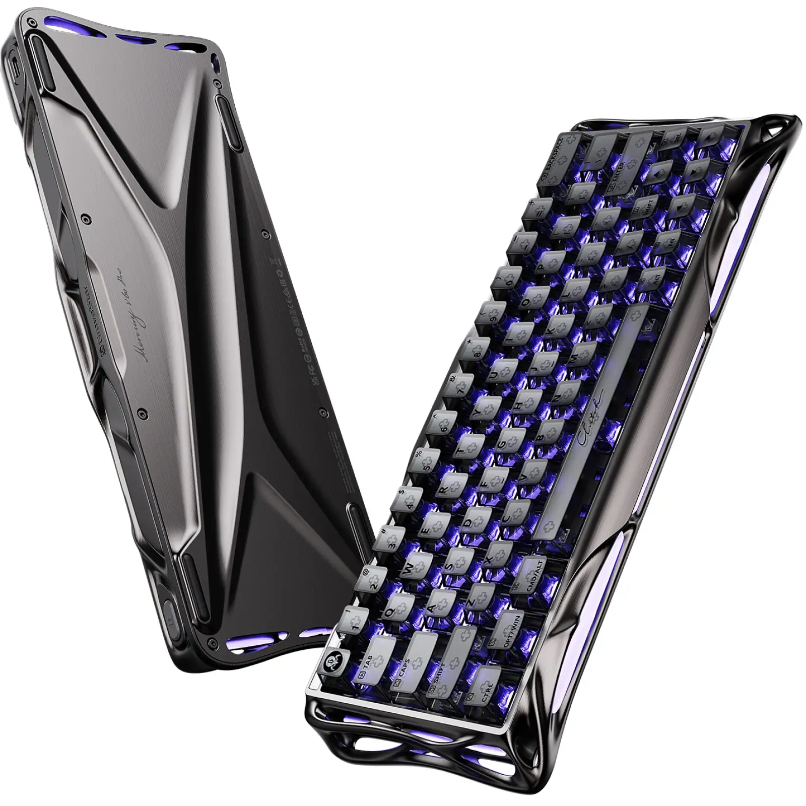Клавіатура GravaStar Mercury V60 PRO UFO Magnetic Gaming RGB Gunmetal Smok (GSV60PRO_XTAL_S_BLK) UA