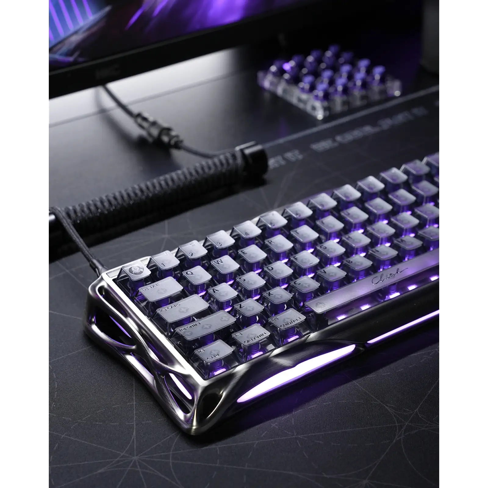 Клавіатура GravaStar Mercury V60 PRO UFO Magnetic Gaming RGB Gunmetal Smok (GSV60PRO_XTAL_S_BLK) UA