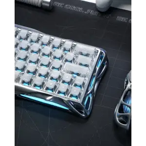 Клавіатура GravaStar Mercury V60 PRO UFO Magnetic Gaming RGB Sliver Frost (GSV60PRO_XTAL_S_SLV) UA