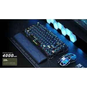 Клавіатура механічна GravaStar Mercury K1 Lite (GSK1LITE_XTAL_BLK) UA