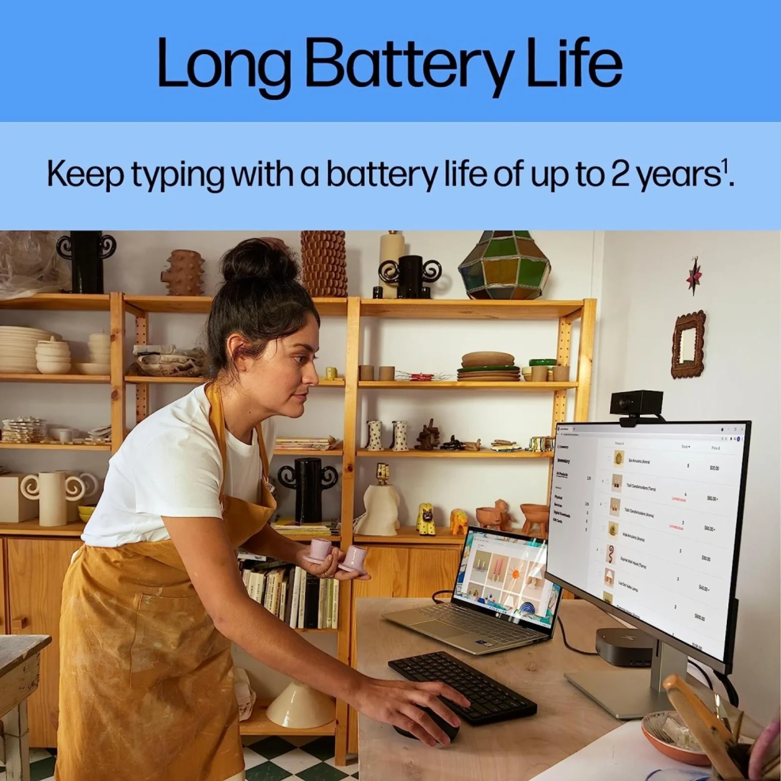 Клавиатура HP 350 Compact Multi-Device BT Black (692S8AA) UA