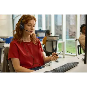 Гарнітура комп'ютерна стерео On-ear HP Poly Mission 625 Stereo USB Wired Headset (C01C6AA) UA