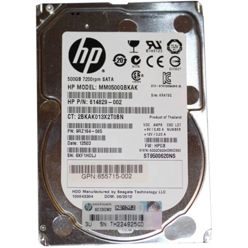 Накопичувач HDD SATA 500GB HP 7200rpm 64MB (MM0500GBKAK) з перехідником на 3.5 дюйми UA