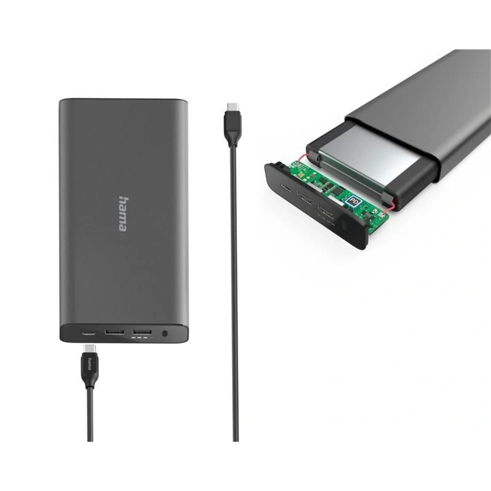 Внешний аккумулятор Hama Universal 26800mAh Grey (00200012) UA