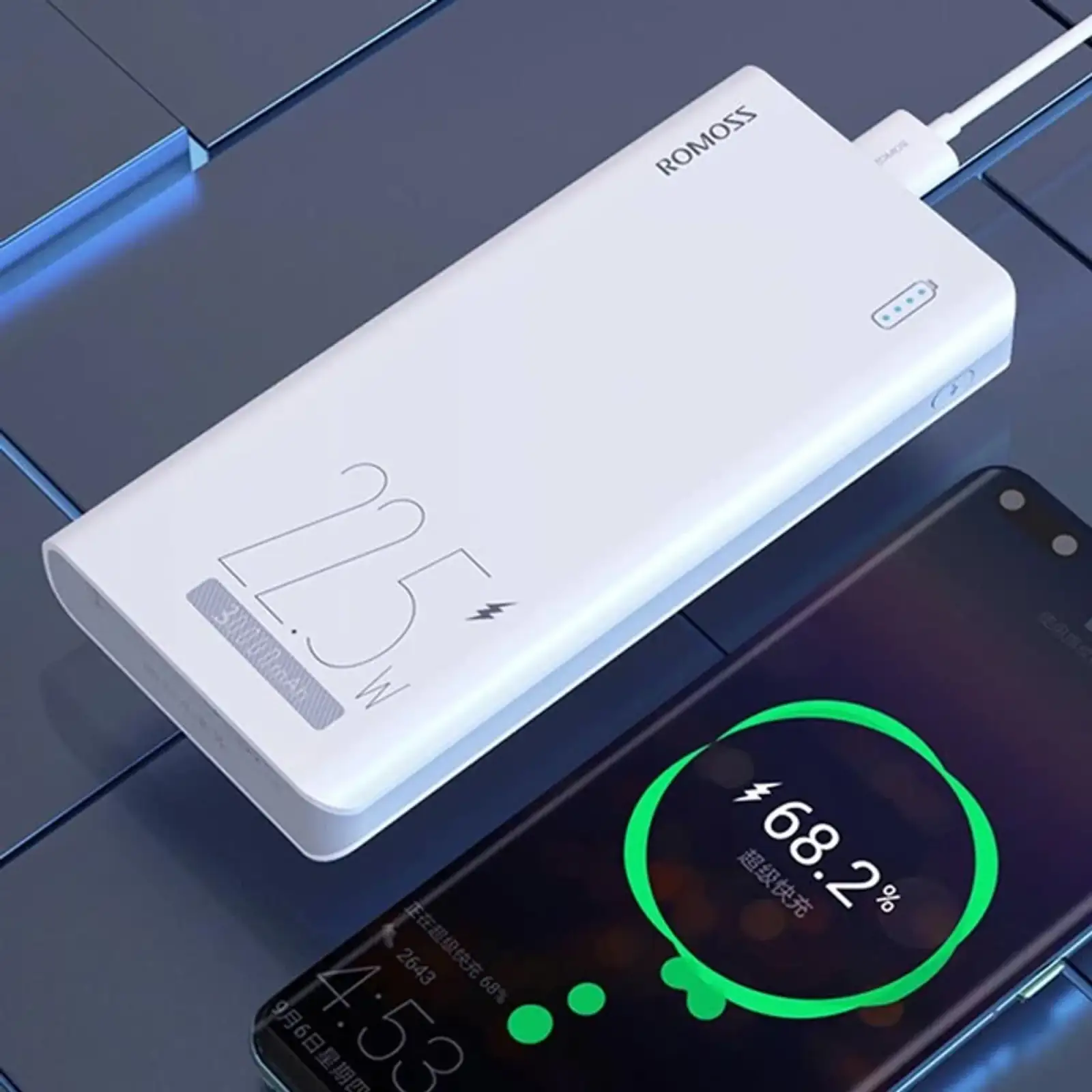 Зовнішній акумулятор Romoss 30000mAh PHP30 22.5W (PHP30-711-1111H) білий UA