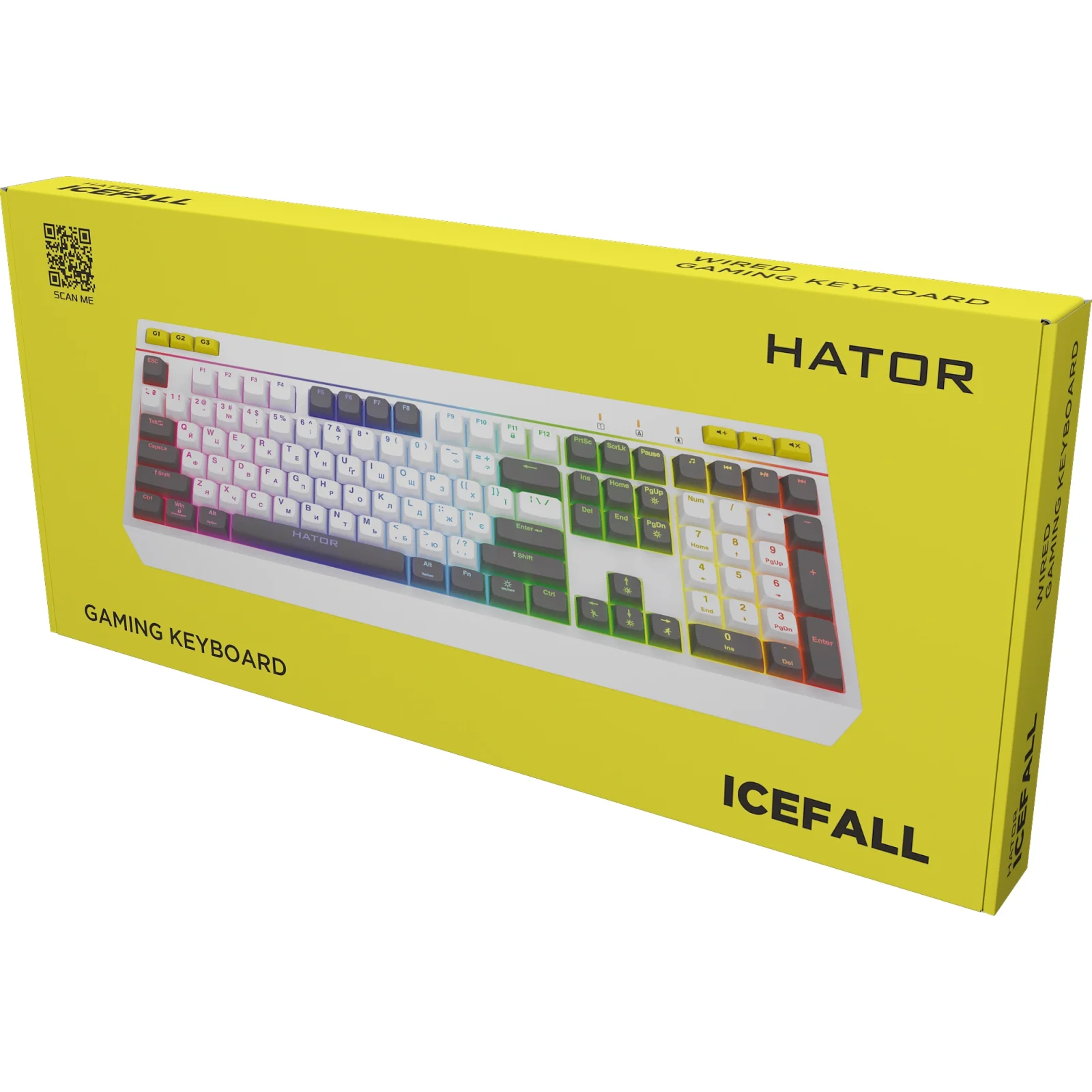 Клавіатура Hator Icefall White (HTK405UA) UA