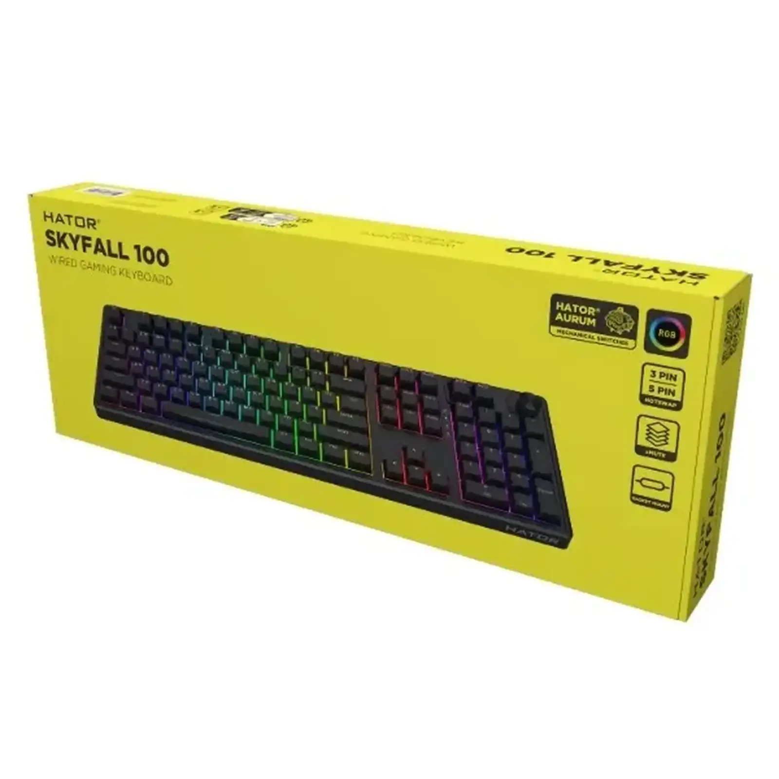Клавіатура Hator Skyfall 100 Black (HTK1100UA) UA