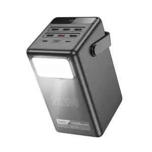 Зовнішній акумулятор Hoco DB03 Endure 22.5W fully compatible PB/Lamp/100 000mAh Black (6942007625791)