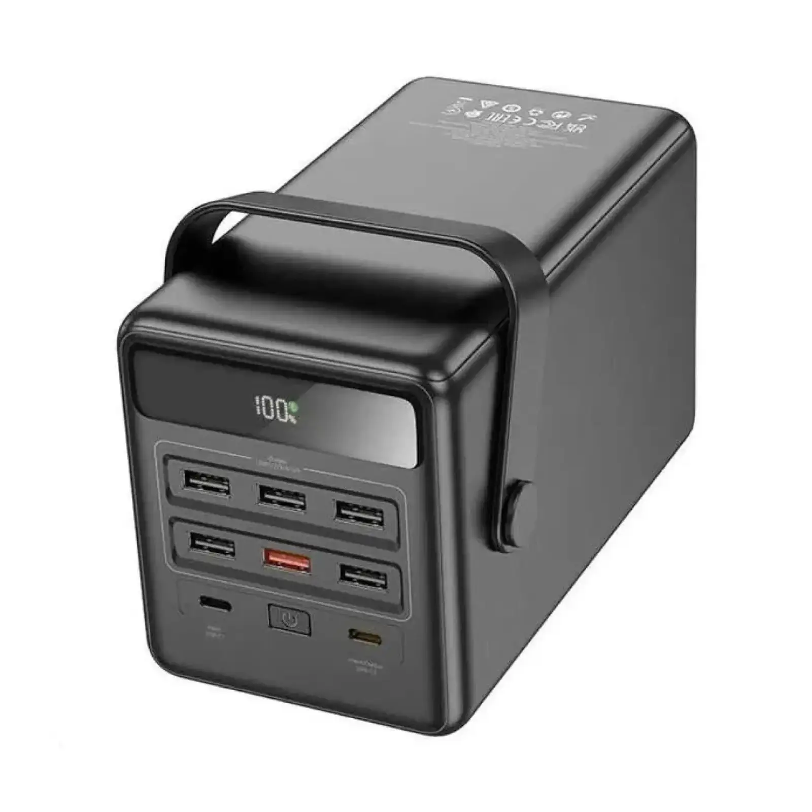Зовнішній акумулятор Hoco DB03 Endure 22.5W fully compatible PB/Lamp/100 000mAh Black (6942007625791)