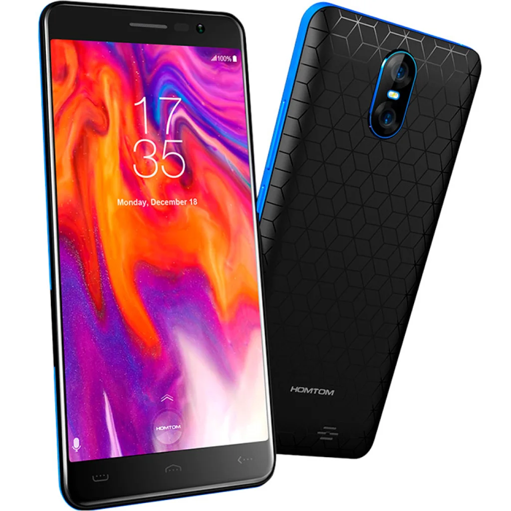 Смартфон HomTom S12 1/8GB Black-Blue