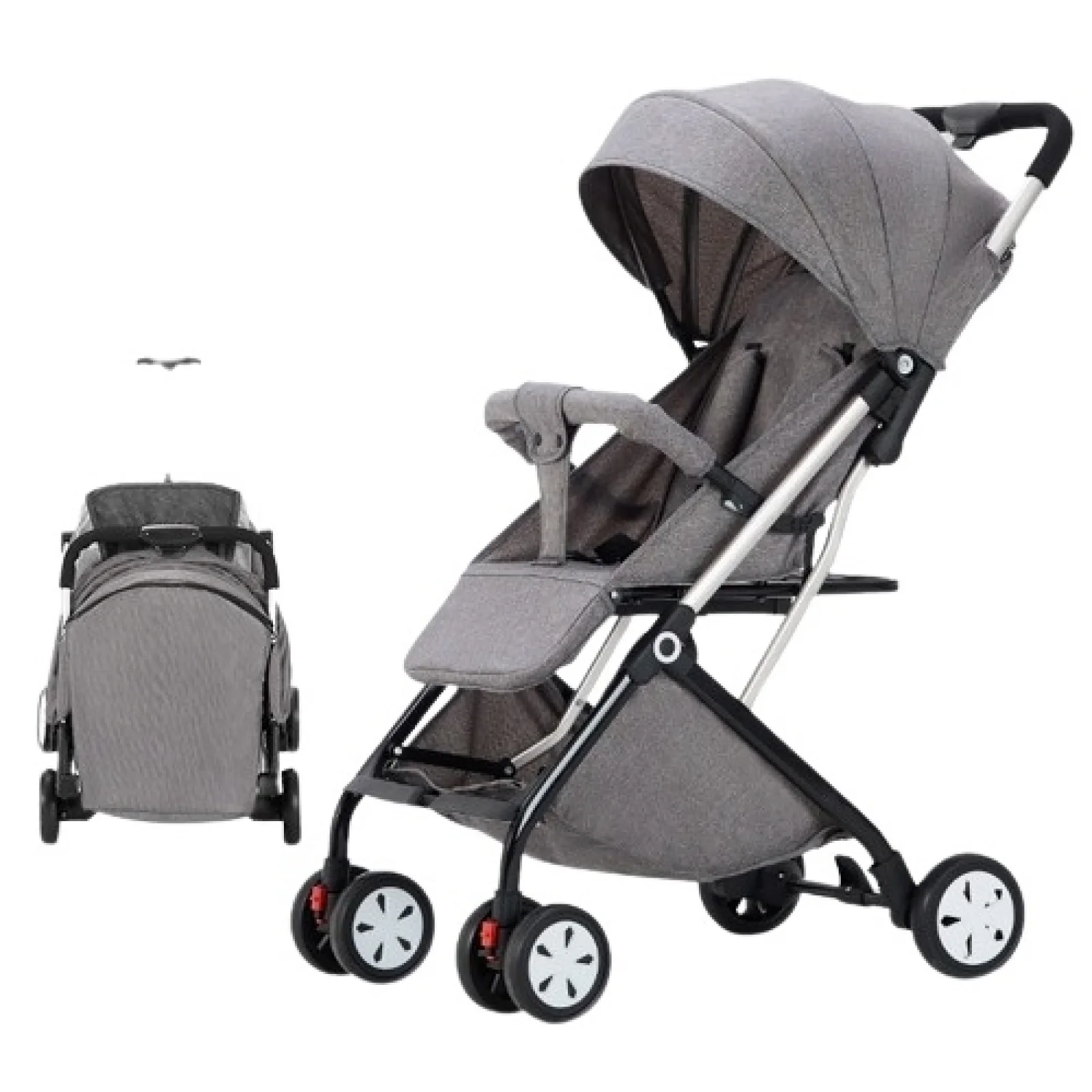 Коляска Anbeini 606 Denim Grey