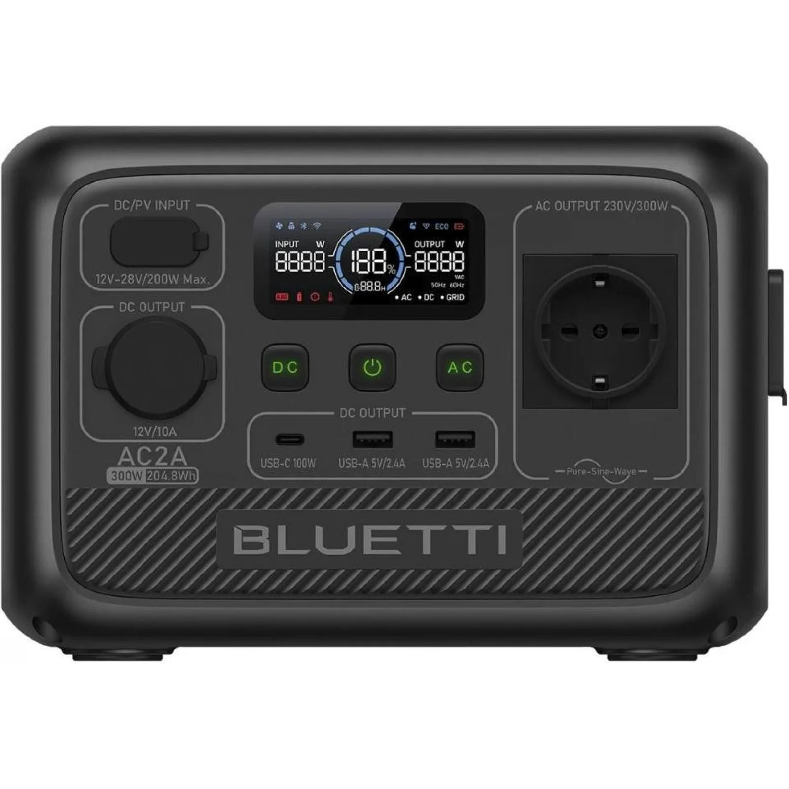 Зарядная станция Bluetti AC2A 300W 204Wh