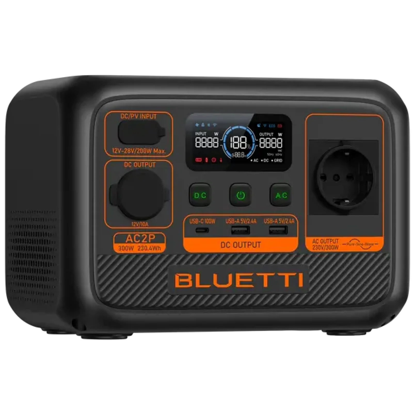 Зарядная станция Bluetti AC2P 300W 230.4Wh