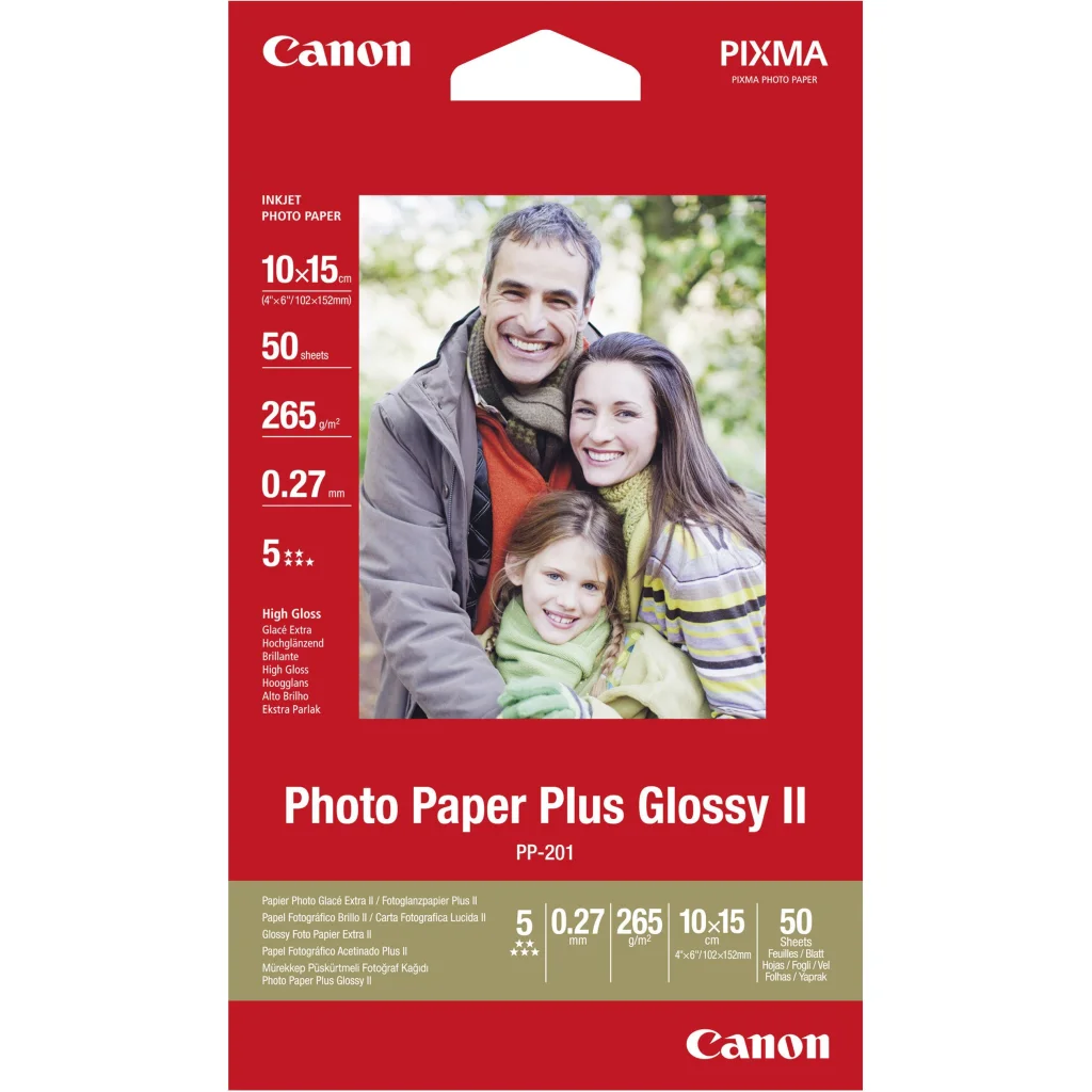 Фотопапір Canon PP-201 10x15 Photo Paper Glossy II 50pcs (2311B003)