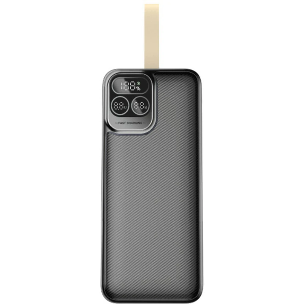 Зовнішній акумулятор Golf P53 30000mah PD20W QC22.5W Black UA
