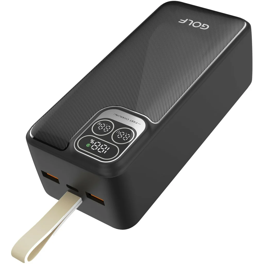 Зовнішній акумулятор Golf P54 40000mah PD20W+QC22.5W Black UA