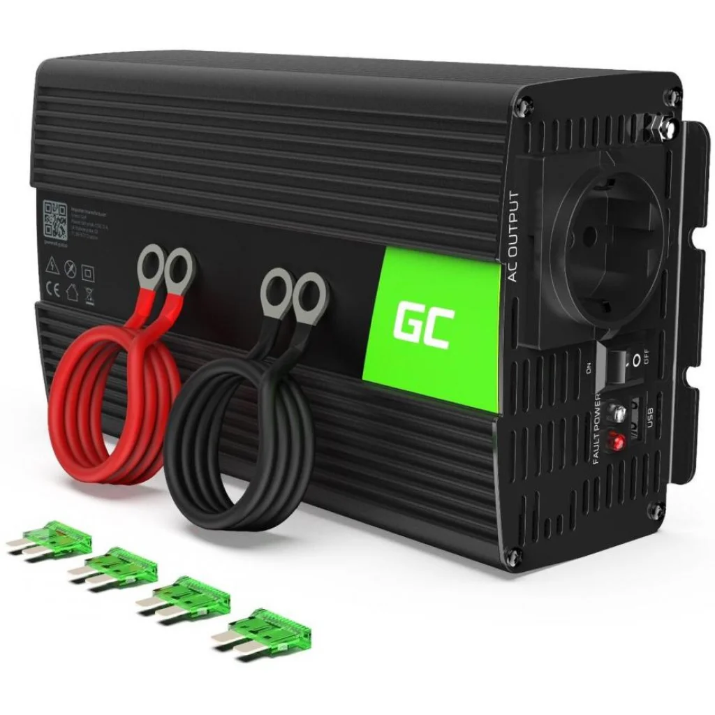 Преобразователь напряжения (инвертор) Green Cell INV23 24/230V 1000/2000W