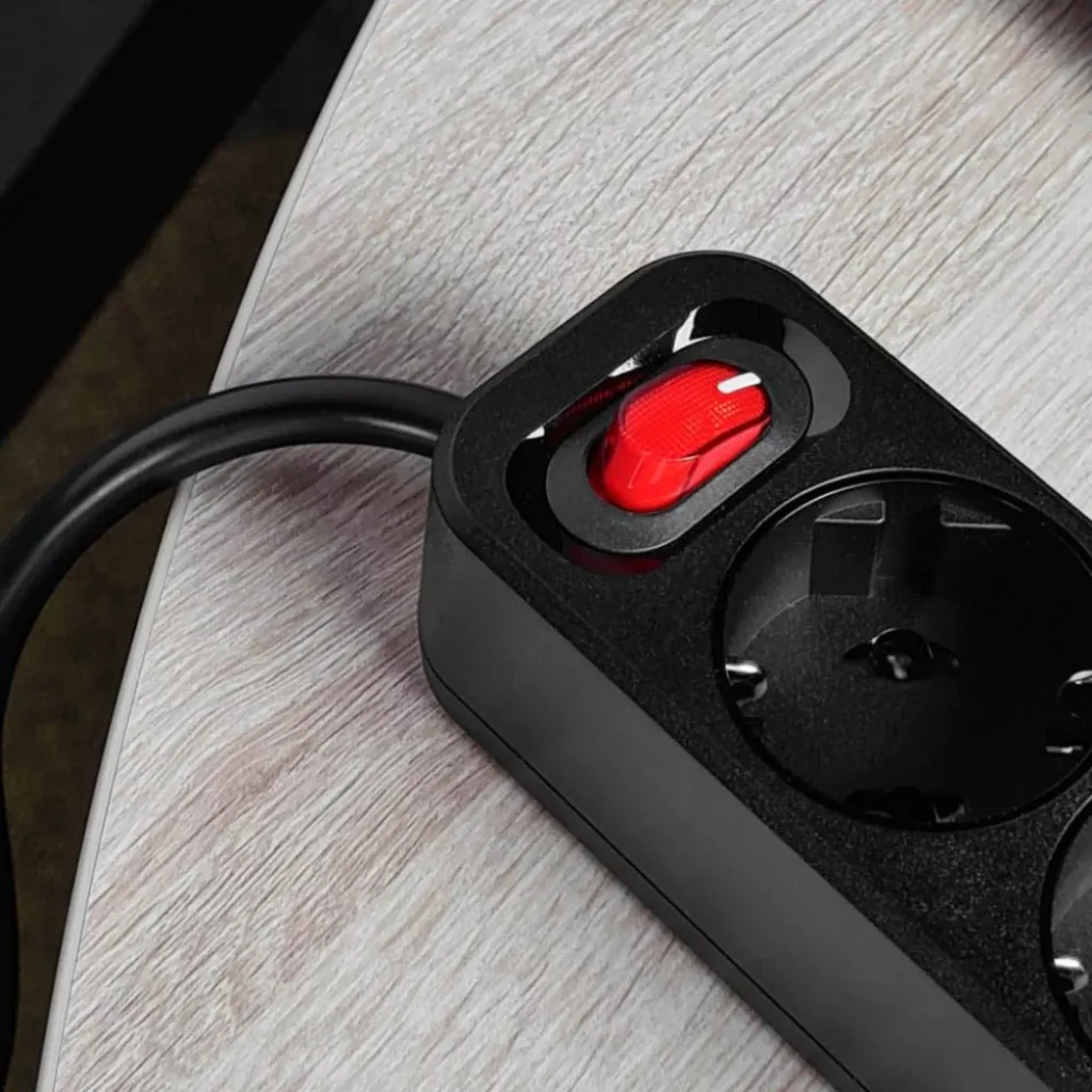 Сетевой фильтр Hoco NS2 3 розетки + 3 USB 1.8m Black