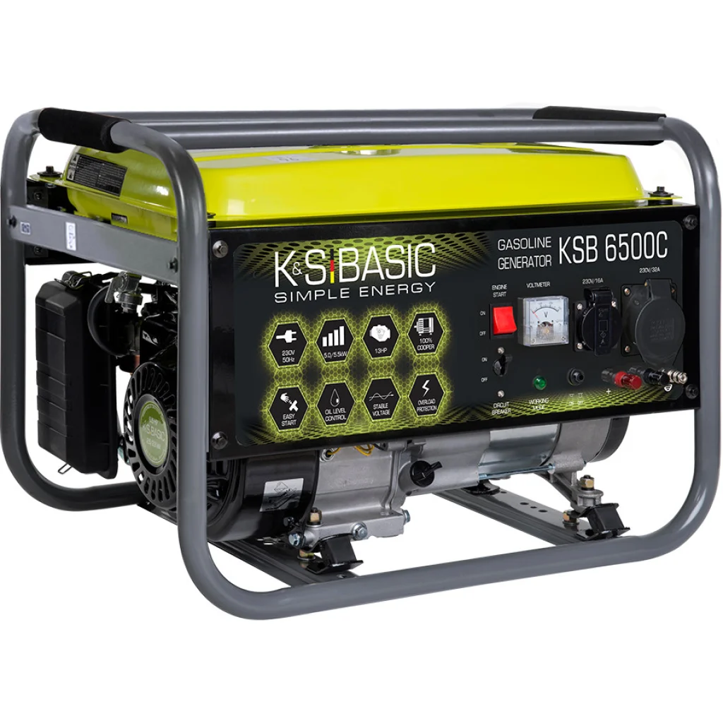 Генератор бензиновий K&S BASIC KSB 6500C