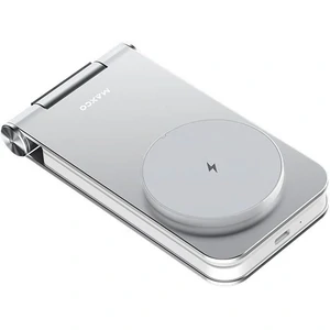 Бездротова зарядка MAXCO 3in1 15W Folding Wireless Charger Grey (MW08)
