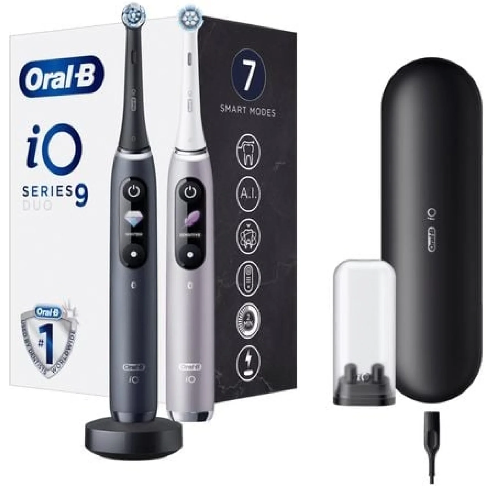 Зубна електрощітка Oral-B iO Series 9 Duo Black Onyx/Rose Quartz