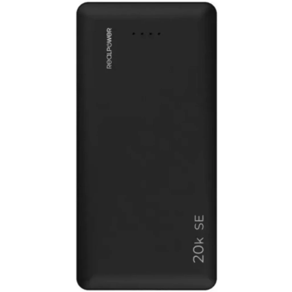 Внешний аккумулятор RealPower PB-20k SE 20000mAh USB Type-C Black UA