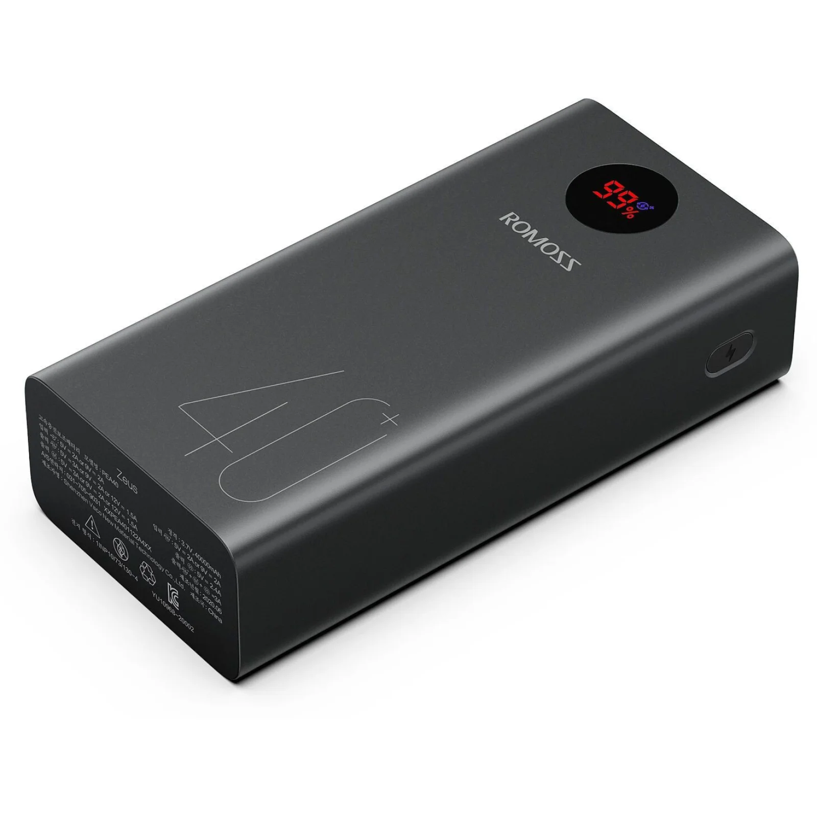 Зовнішній акумулятор Romoss 40000mAh 18W PEA40 Black (PEA40-112-2A45) UA