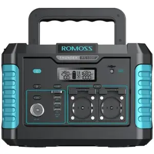 Зарядная станция Romoss RS1000 Black Blue (RS1000-2B2-G153H) EU