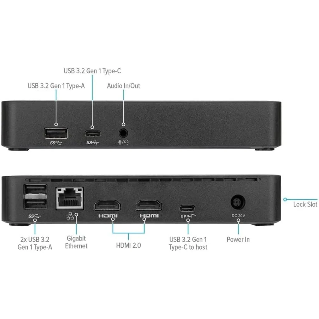 Док-станция Targus Universal USB-C DV4K Docking Station with 65W PD Black (DOCK310EUZ)
