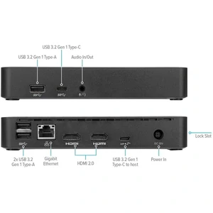 Док-станция Targus Universal USB-C DV4K Docking Station with 65W PD Black (DOCK310EUZ)