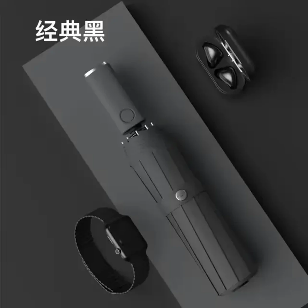 Парасолька автоматична ZuoDu Umbrella LED ZD220 Black EU