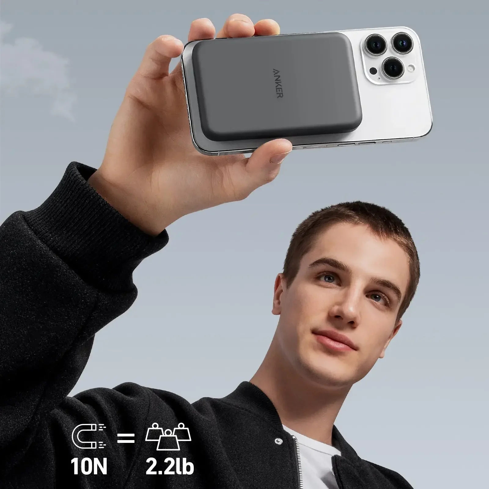 Зовнішній акумулятор ANKER 621 Magnetic 5000mAh Black (A1610012)